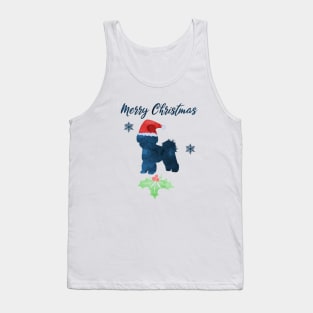 Merry Christmas Shih Tzu Art Tank Top